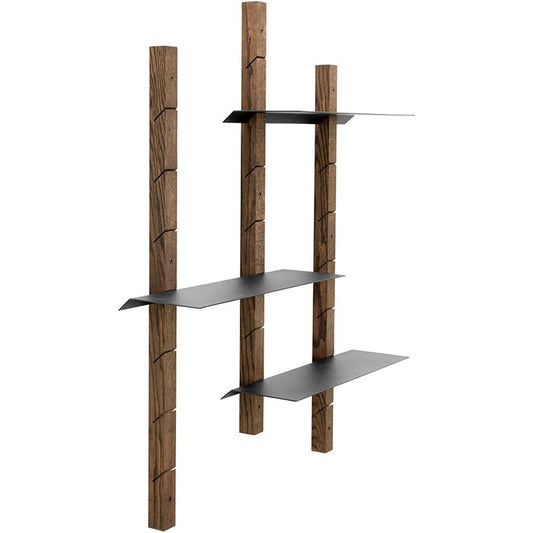 Muubs Oaks Hyldesystem M (70x120 cm) – Sort Jern & Egetræ