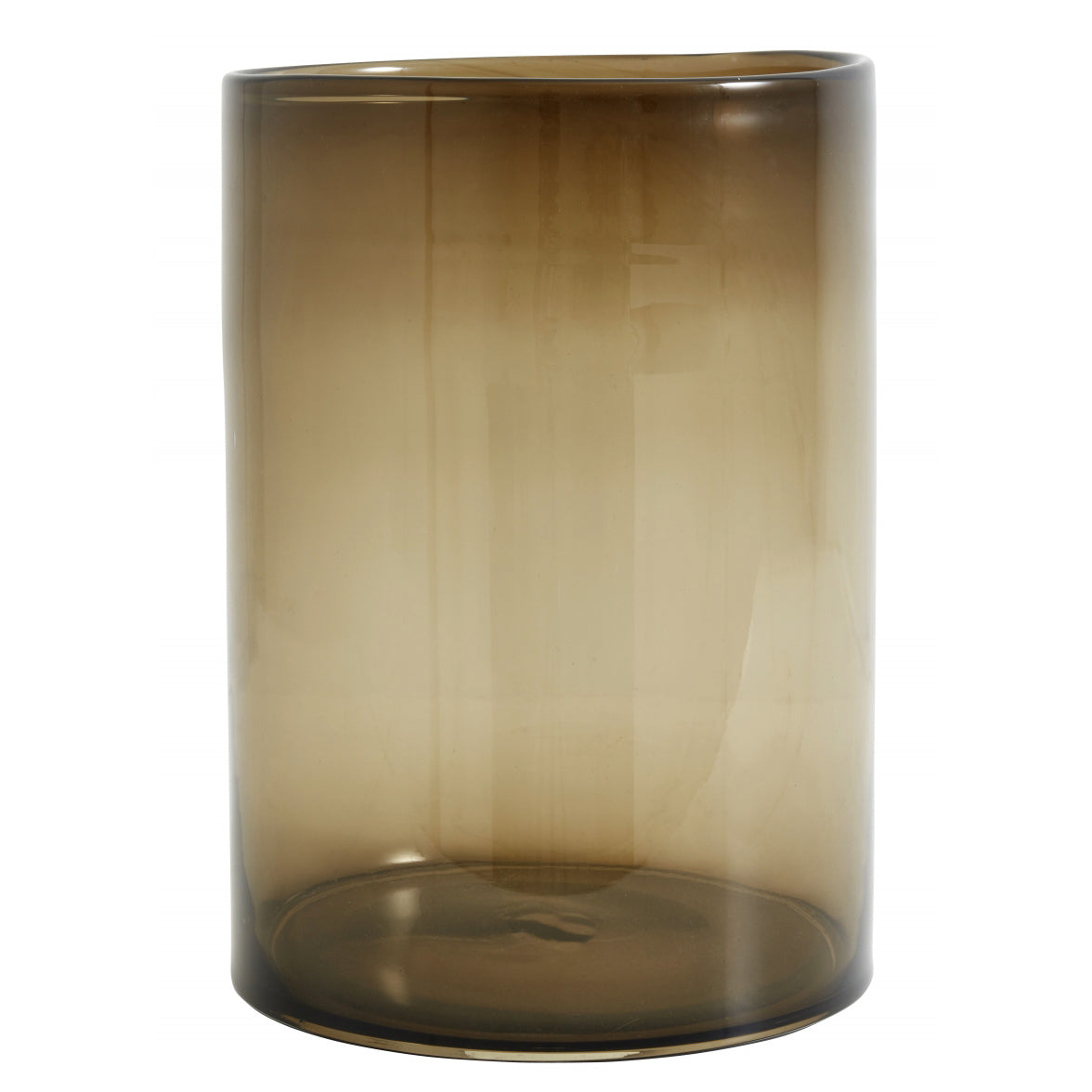 Nordal Browni glas vase / lysestage 35cm høj