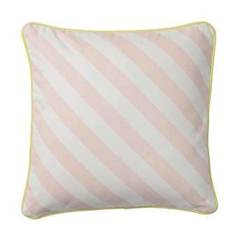 Bloomingville Rosa/Hvid Pyntepude m/Fyld – 40x40 cm