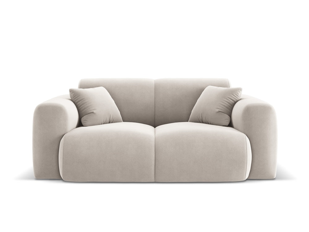 Cosmopolitan Design - Velour Sofa, Nolio, 2-pers., 170x95x72 cm