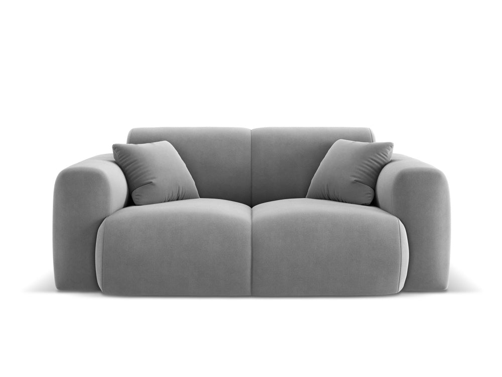 Cosmopolitan Design - Velour Sofa, Nolio, 2-pers., 170x95x72 cm