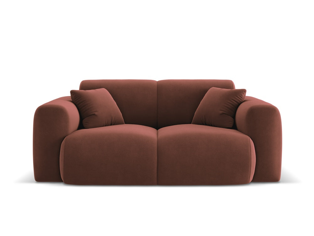Cosmopolitan Design - Velour Sofa, Nolio, 2-pers., 170x95x72 cm