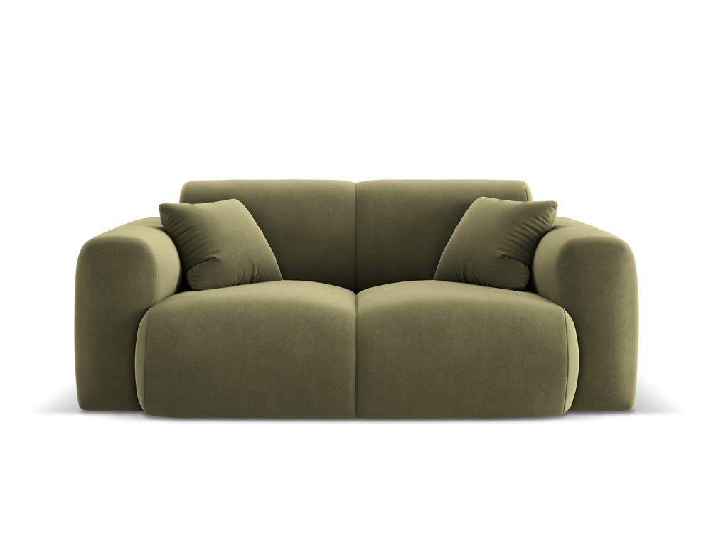 Cosmopolitan Design - Velour Sofa, Nolio, 2-pers., 170x95x72 cm