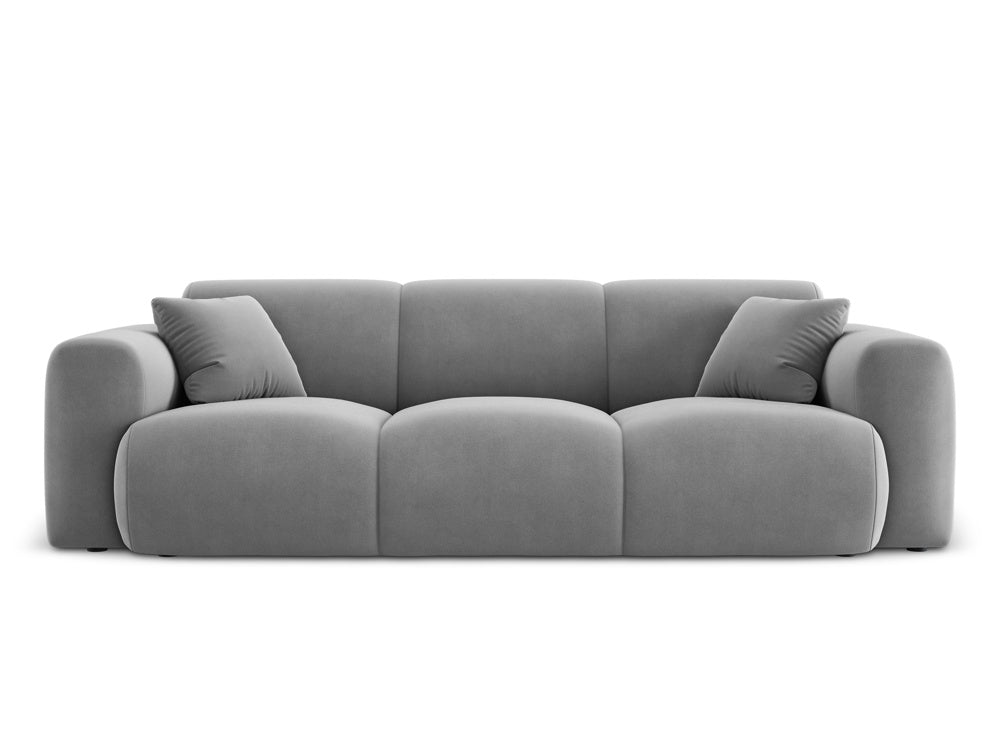 Cosmopolitan Design - Velour Sofa, Nolio, 3-pers., 235x95x72 cm