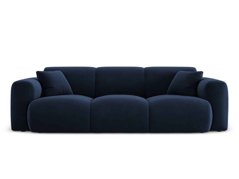 Cosmopolitan Design - Velour Sofa, Nolio, 3-pers., 235x95x72 cm