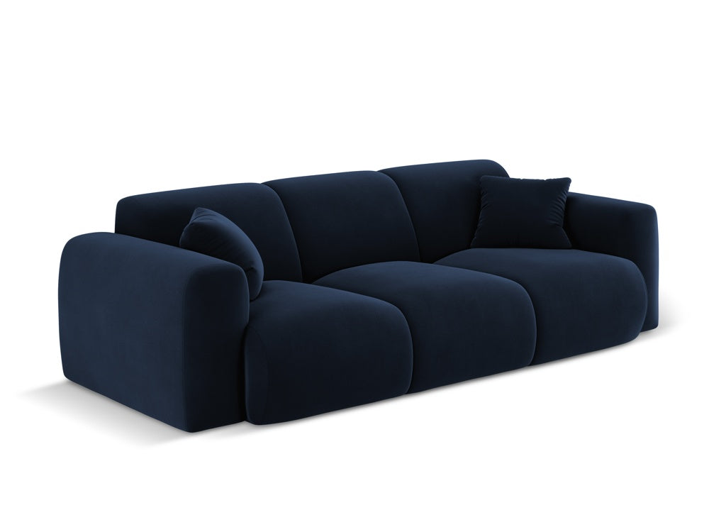 Cosmopolitan Design - Velour Sofa, Nolio, 3-pers., 235x95x72 cm