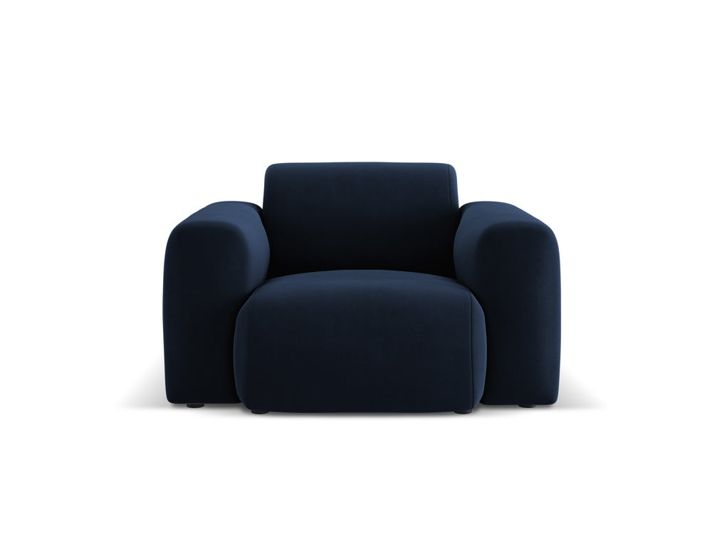 Cosmopolitan Design - Velour Lænestol, Nolio, 1-pers., 105x95x72 cm