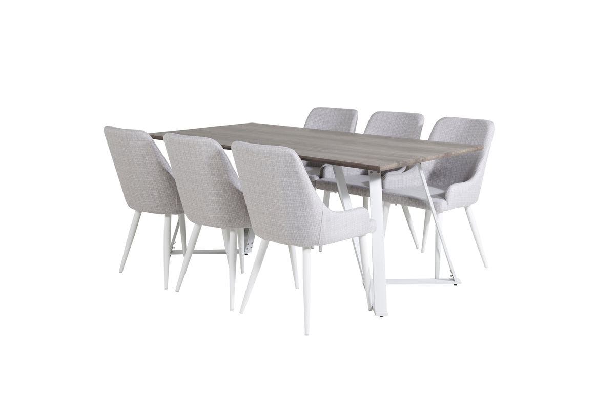 Marina Spisebord +6stk Polar stole