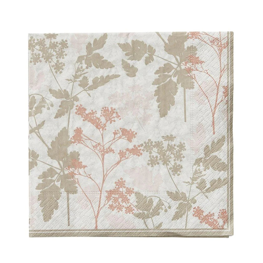 Florie papirserviet 33x33 cm. hvid