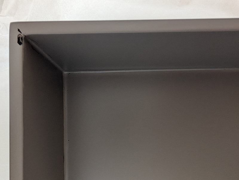 Mojoo LUX Lak Æske – Warm Grey Højglans (19x19 cm) - OUTLET