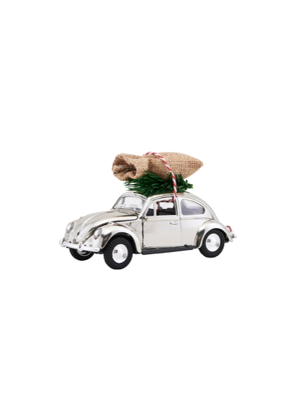 HouseDoctor Mini X-Mas bil krom 8,5cm