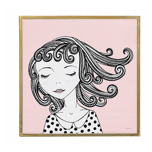 Bloomingville Ramme m/Guldkant & Motiv – 40x40 cm