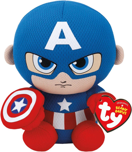 TY 41189 Captain America Reg Marvel-Beanie 15,5cm