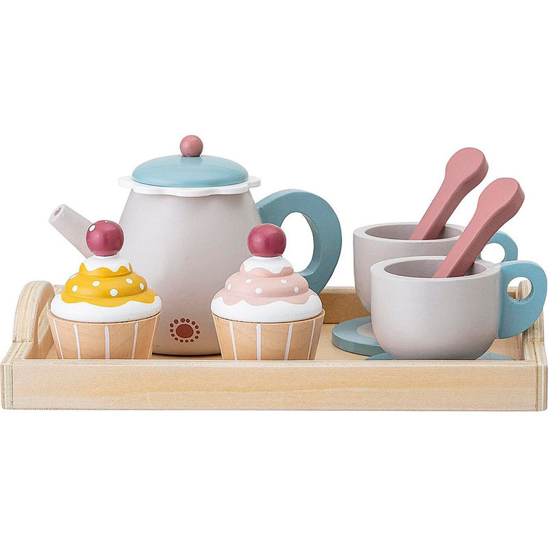Bloomingville MINI Tesæt i Træ – 8 Dele m/Kande & Kopper