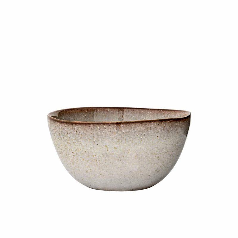 Bloomingville Sandrine Skål – Beige Stentøj Ø15 x H8 cm