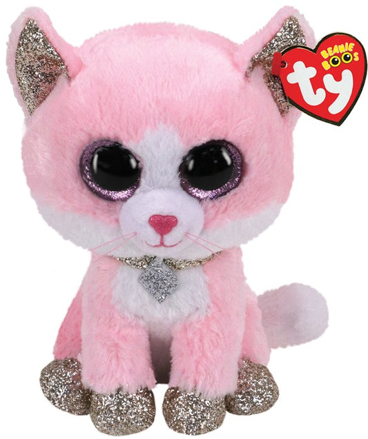 TY Beanie Boos FIONA - pink cat medium