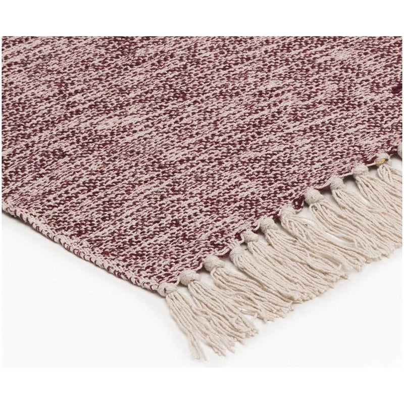 Bloomingville Mørkerød Plaid – Genanvendt Bomuld 130x160 cm