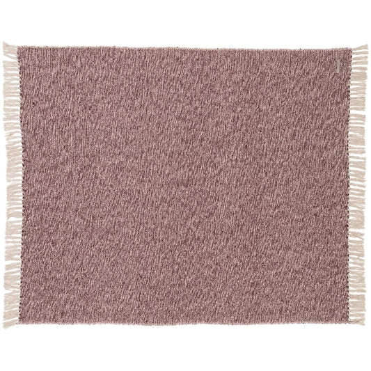 Bloomingville Mørkerød Plaid – Genanvendt Bomuld 130x160 cm