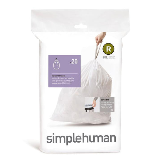 Simplehuman Affaldsposer Kode R (10L) – Hvid (20 stk)