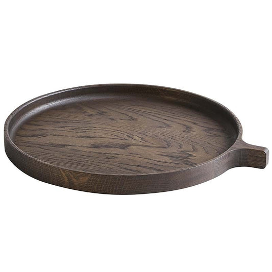 Woud Racket tray (Large), smoked oak