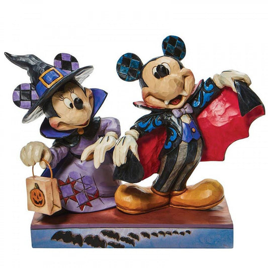 Mickey and Minnie Halloween vampire and witch 13 cm Disney Traditions