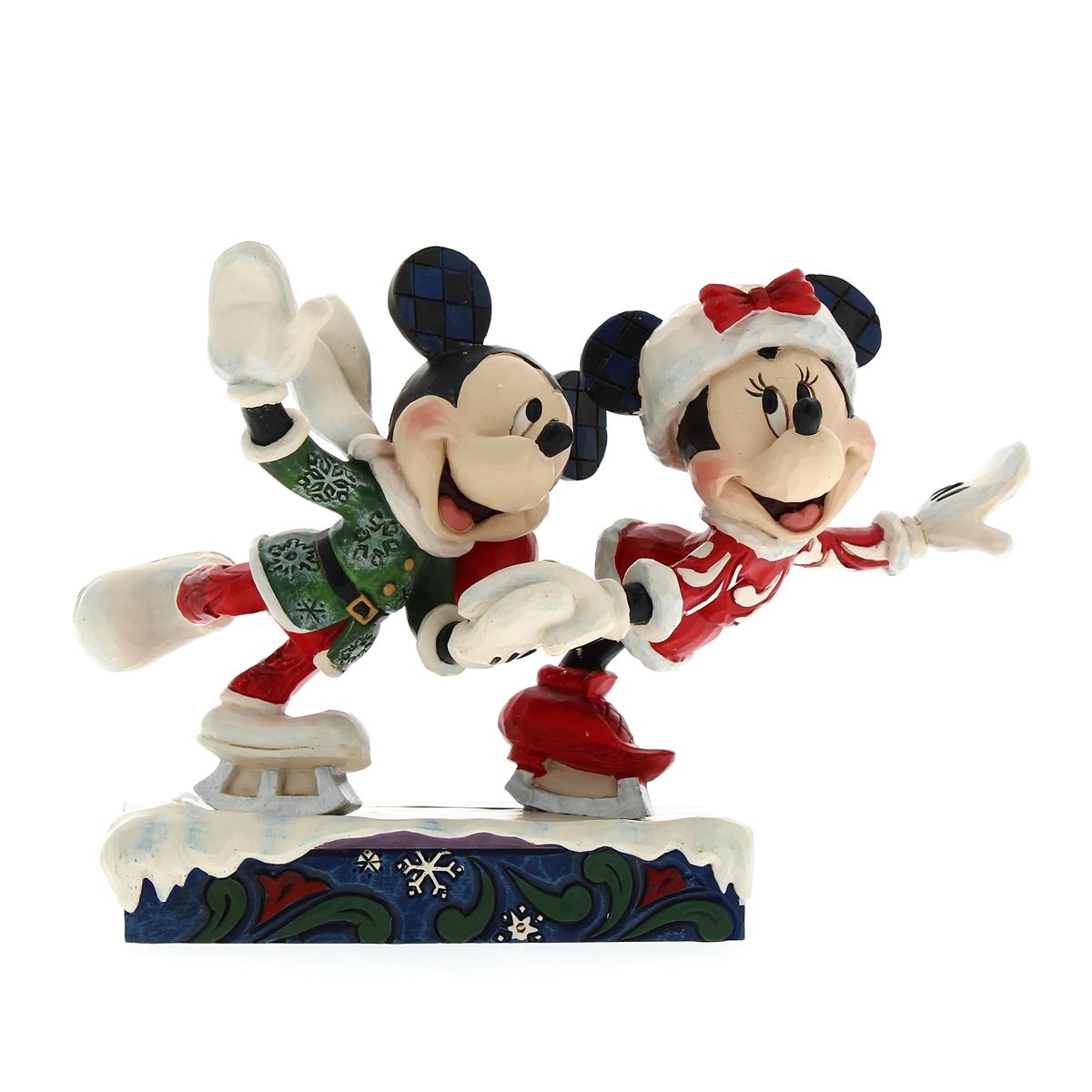 Disney Traditions Jim Shore Mickey & Minnie Skating Sweetherts