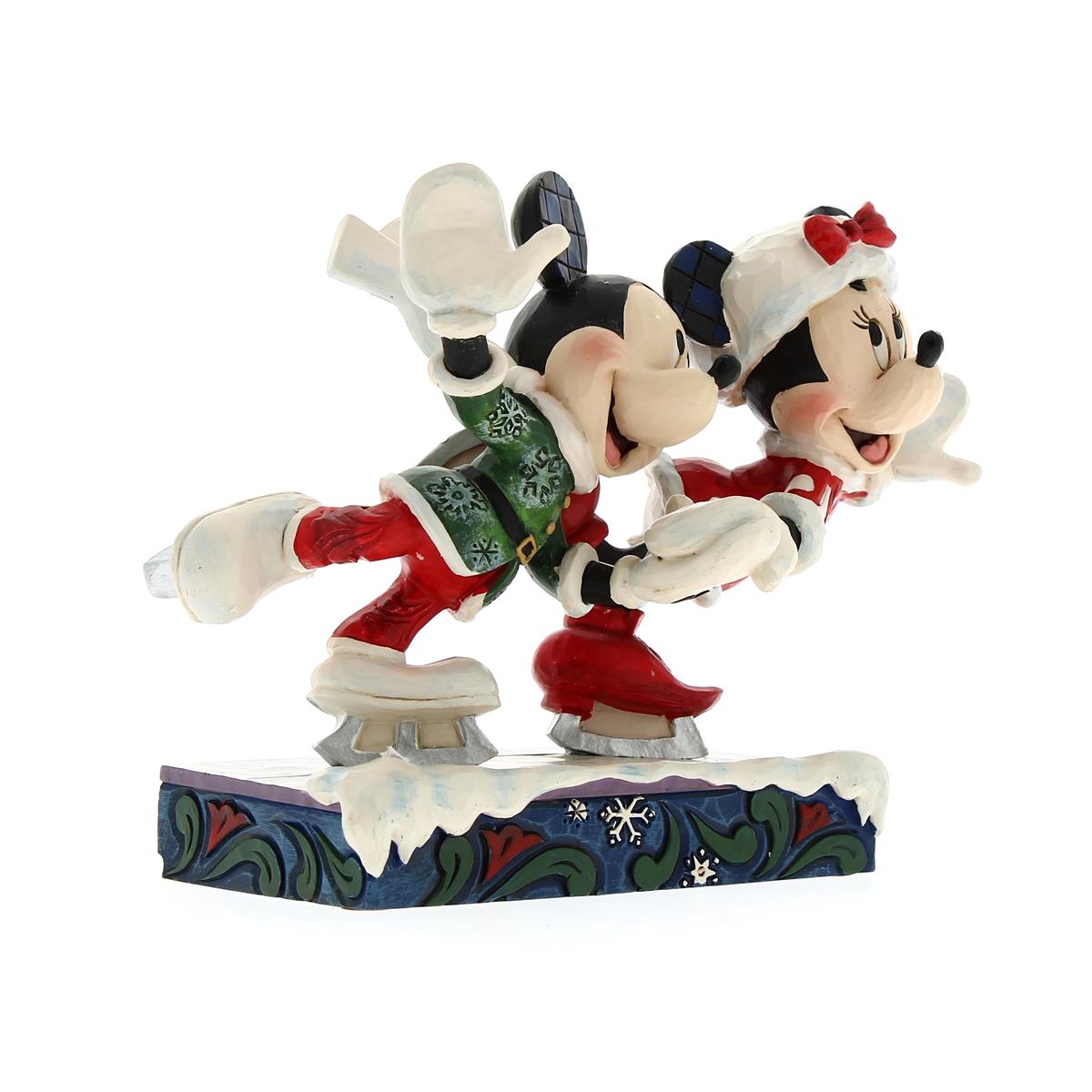 Disney Traditions Jim Shore Mickey & Minnie Skating Sweetherts