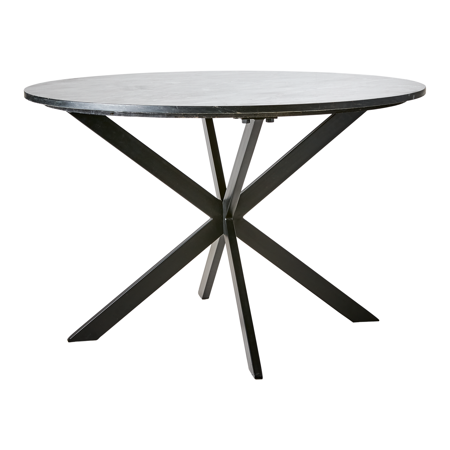 Milan Spisebord ø120x78cm sort marmor
