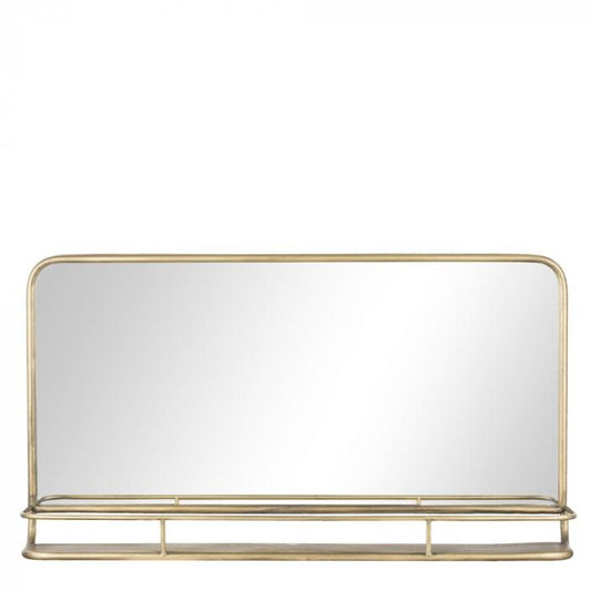 Hildia spejl 90x50 cm. lys guld