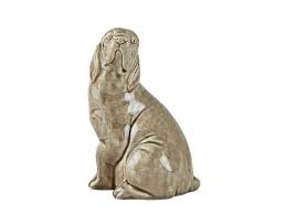 Basil hund i grå keramik