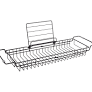 Badekar Caddy sort metal